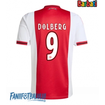 Ajax Kasper Dolberg #9 Tricou Fotbal Replică 2025-26 Barbati Acasa